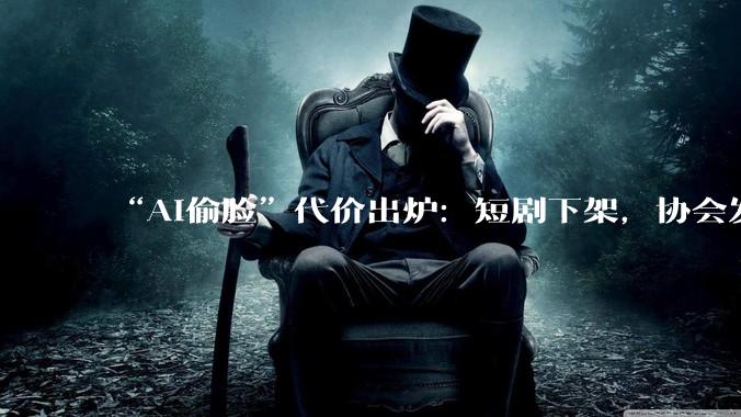 “AI偷脸”代价出炉：短剧下架，协会发声，此风绝不可长_侵权_平台_行业