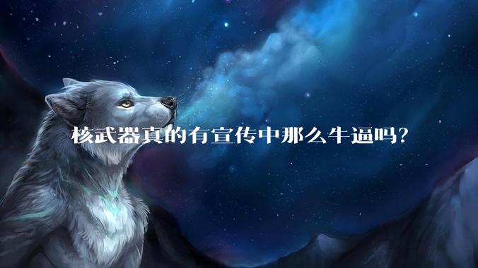 核武器真的有宣传中那么牛逼吗？